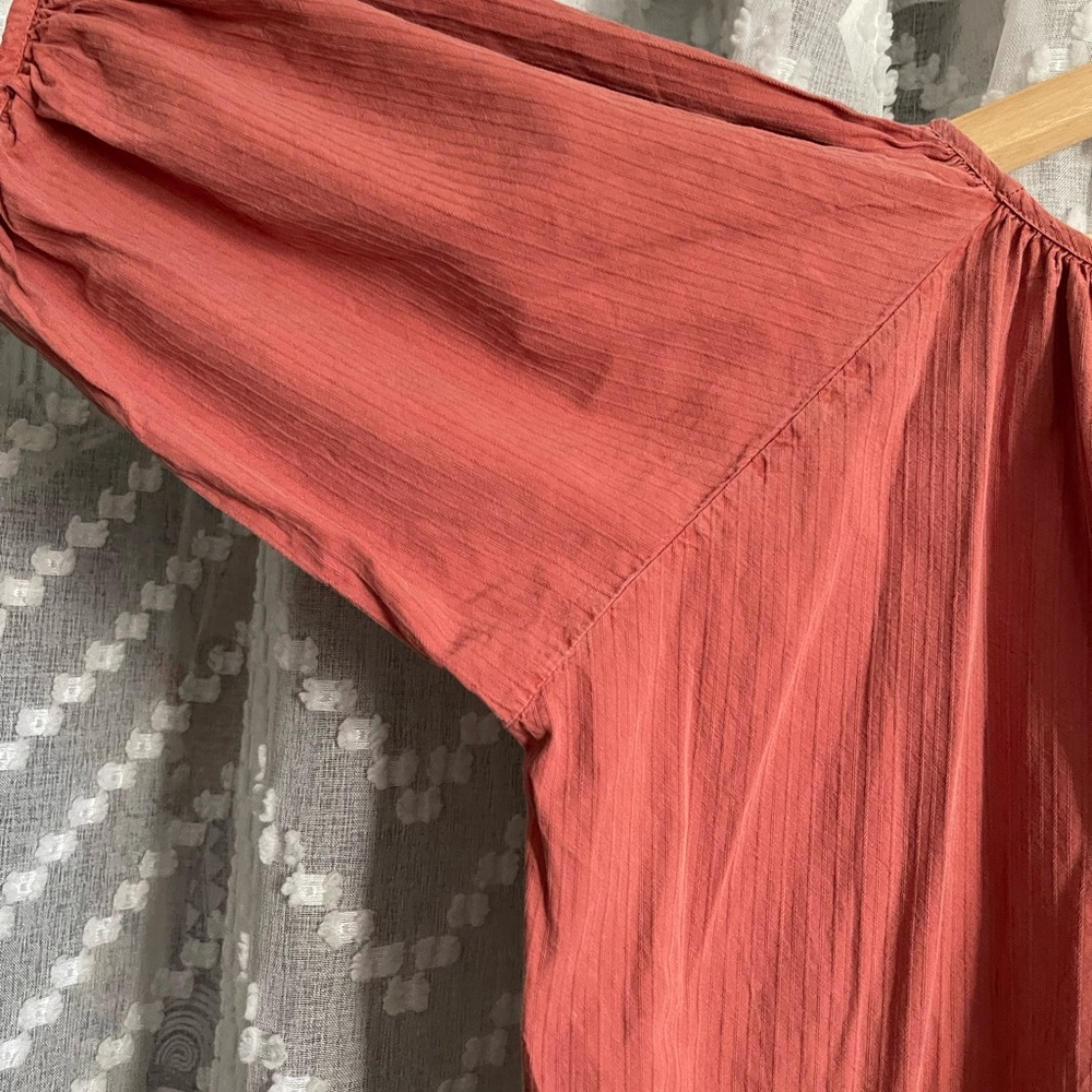 FSOT - Rudy Jude Rust Gather Dress 100% organic cotton - xs - Picture 12 of 17